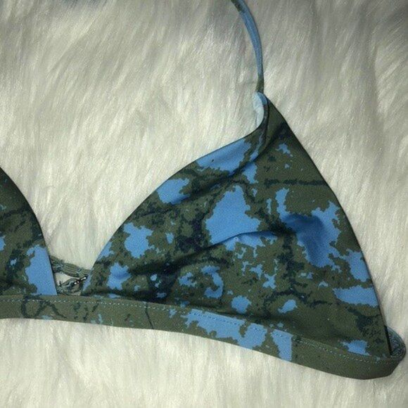 KORE SWIM Womens Size Medium Triangle Halter Bikini Top - Picture 2 of 5